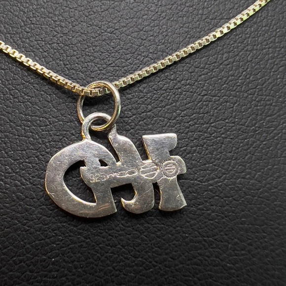 925 STERLING SILVER HARLEY-DAVIDSON CHARM NECKLACE 18” - Picture 3 of 6